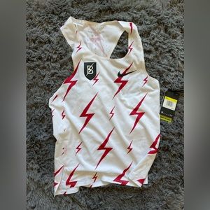 Nike Bowerman Track Club Aeroswift Men's Singlet - White Sz Small